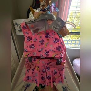 COPY - Disney 3-piece Minnie Mouse bikini set size 5T NWT comes with sun hat